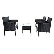Safavieh Abdul 4-Piece Living Set - Black, Grey