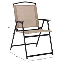 Safavieh Alvin Folding Chair 2-Pack, 22" x 25" x 36"