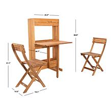 Safavieh Barley Flower Shelf 3-piece Bistro Set