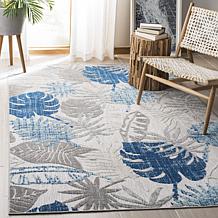 SAFAVIEH Cabana CBN368A - Tappeto Tropicale Per Interni/Esterni, Facile Da Pulire, Antimacchia, Avorio E Blu Navy - 2