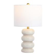 Safavieh Coco Cream Ceramic Table Lamp 13" x 13" x 22"