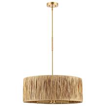 Safavieh Colessa Natural and Gold Pendant Light 24"