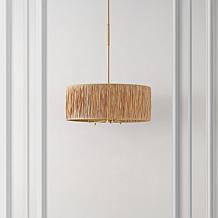Safavieh Colessa Natural and Gold Pendant Light 24"
