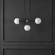 Safavieh Collier Black Nickel Iron & Glass Pendant 29.5"