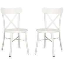 Safavieh Core Cross Back Chair, 2-pack, 17.3" x 19.7" x 33.4"