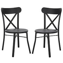 Safavieh Core Cross Back Chair, 2-pack, 17.3" x 19.7" x 33.4"