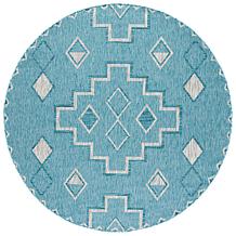 Safavieh Courtyard Aidan 6'-7" Round Indoor/Outdoor Rug