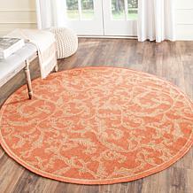 Safavieh Courtyard Gillian 5'3" x 5'3" Round Rug