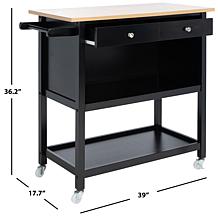 Safavieh Daley 2-Drawer 3-Shelf Kitchen Cart