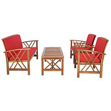 Safavieh Fontana 4-piece Outdoor Living Set