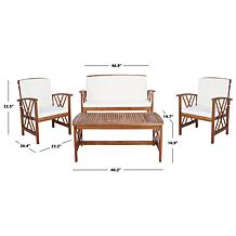 Safavieh Fontana 4-piece Outdoor Living Set