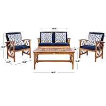 Safavieh Fontana 4-piece Outdoor Living Set