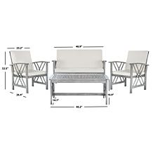 Safavieh Fontana 4-piece Outdoor Living Set