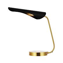 Safavieh Fynn Black and Brass Metal Table Lamp 16.5"