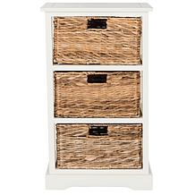 Safavieh Halle 3 Wicker Basket Storage Side Table