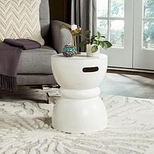 Safavieh Haruki Concrete Accent Table - Ivory