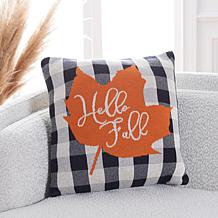 Safavieh Hello Leaf 18" x 18" Pillow