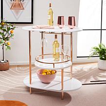 Safavieh Iva 3-Tier Swivel Bar Table