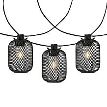 Safavieh Jepsen 10-Light Black Outdoor String Light 120"