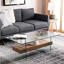 Safavieh Kayley Modern Rectangular Glass Coffee Table