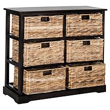 Safavieh Keenan 6 Wicker Basket Storage Chest