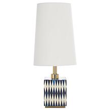 Safavieh Kye 24" Blue and White Resin Table Lamp