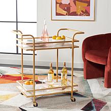 Safavieh Lameris 2 Tier Bar Cart With Handle