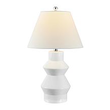 Safavieh Larcia White Ceramic Table Lamp 25.5"