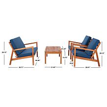Safavieh Larence 4-piece Outdoor Living Set