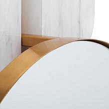 Safavieh Lavelle 16" Black and Gold Mirror