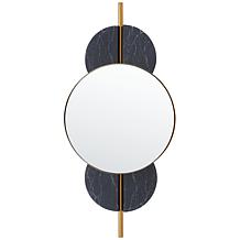 Safavieh Lavelle 16" Black and Gold Mirror