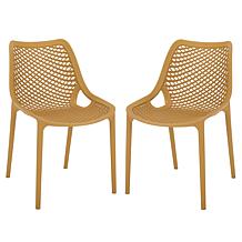 Safavieh Leila Dining Chair 2-Pack in Yellow