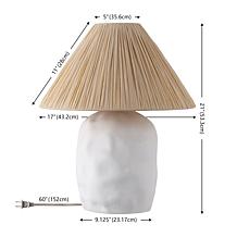 Safavieh Leola 21" Cream Resin Table Lamp