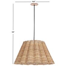 Safavieh Luca Natural Cane Pendant 16.5"