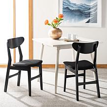 Safavieh Lucca Retro Black Dining Chair 2-pack
