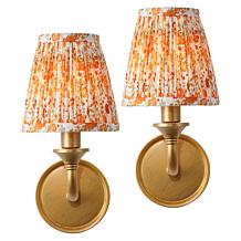 Safavieh Maicie 2-piece Orange/Gold Wall Sconce Set