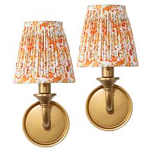 Safavieh Maicie 2-piece Orange/Gold Wall Sconce Set