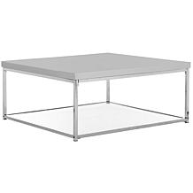 Safavieh Malone High-Gloss Coffee Table - Chrome Finish