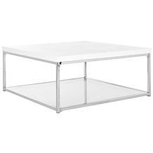 Safavieh Malone High-Gloss Coffee Table - Chrome Finish