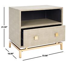 Safavieh Meilana 1-Shelf 1-Drawer Nightstand