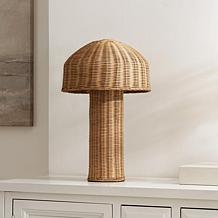 Safavieh Mikayla Natural Rattan Table Lamp 10.25" x 16.25"
