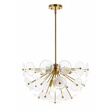 Safavieh Miri 6-Light Extendable Brass Pendant, 23.75"