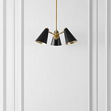 Safavieh Naveeda 21" Black and Brass Pendant Light