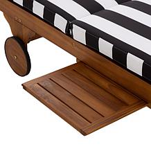 Safavieh Newport Lounge Chair in Yellow Stripe