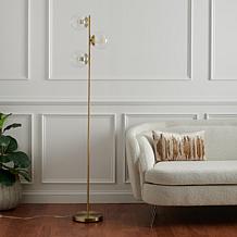 Safavieh Niobe 3-Light Gold Floor Lamp, 11 x 12 x 65"