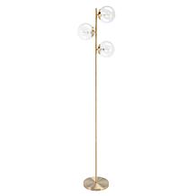 Safavieh Niobe 3-Light Gold Floor Lamp, 11 x 12 x 65"
