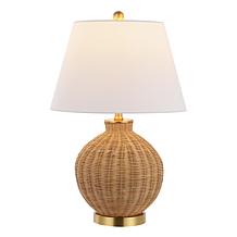 Safavieh Nobuo Natural Rattan Table Lamp 15 x 15 x 23"
