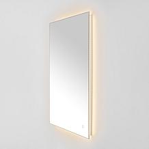 Safavieh Nolan 24" White Aluminum LED Mirror