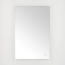 Safavieh Nolan 24" White Aluminum LED Mirror