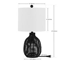 Safavieh Oroya 23" Off White Rattan Table Lamp